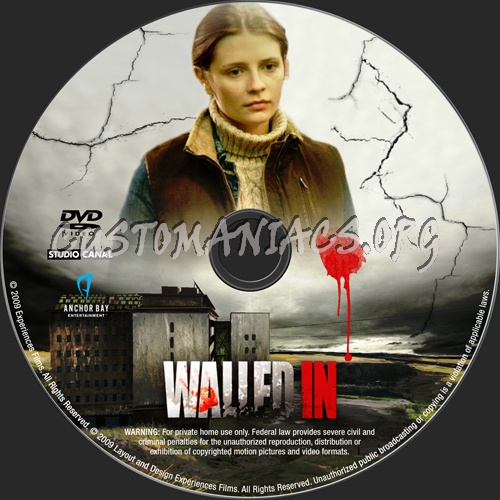 Walled In dvd label