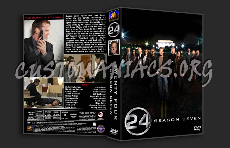 24: Season 7 dvd cover