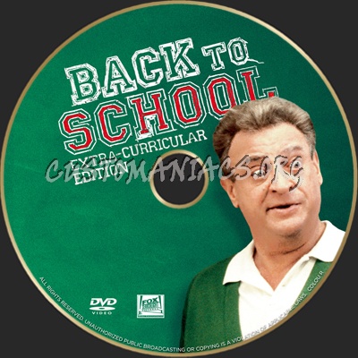 Back To School dvd label