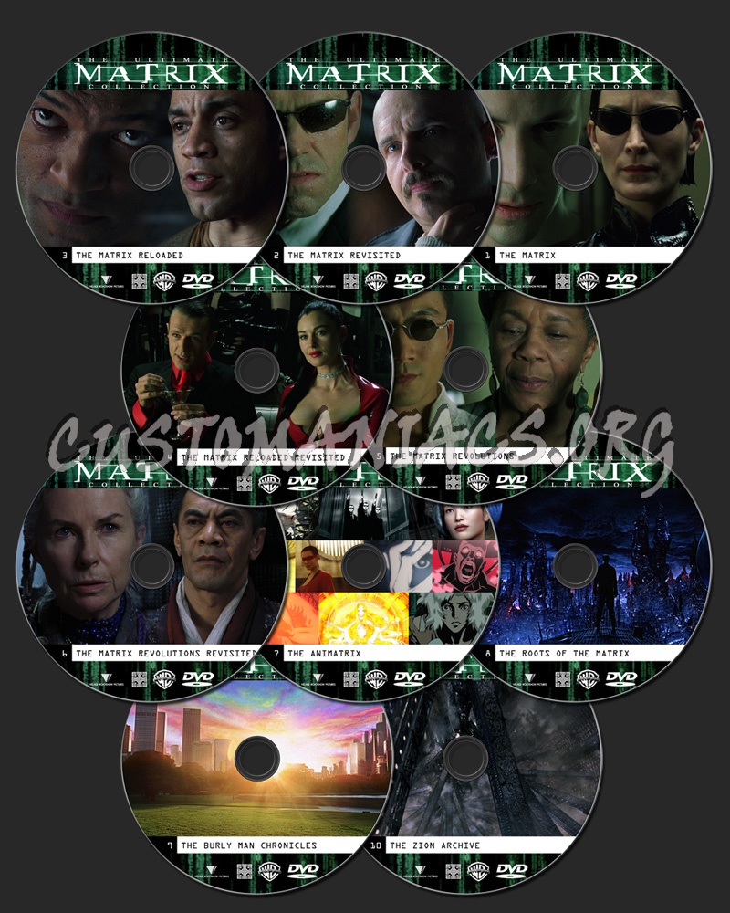 The Ultimate Matrix Collection dvd label