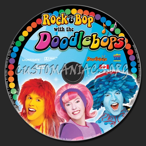 Rock & Bop with the Doodlebops dvd label