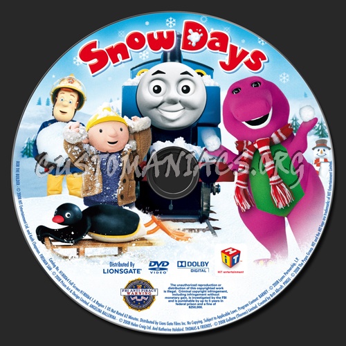 Snow Days dvd label