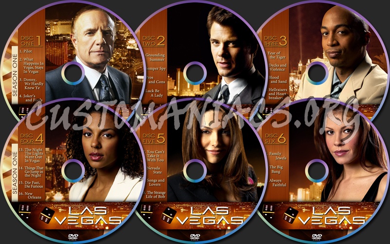 Las Vegas Season One dvd label