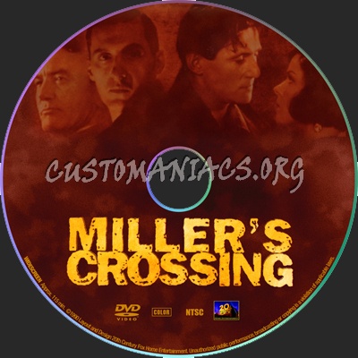 Miller's Crossing dvd label