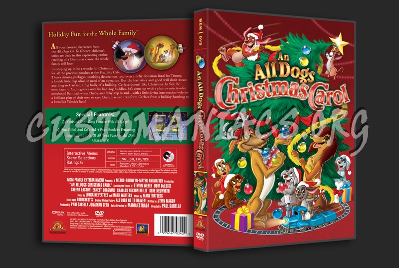 An All Dogs Christmas Carol dvd cover