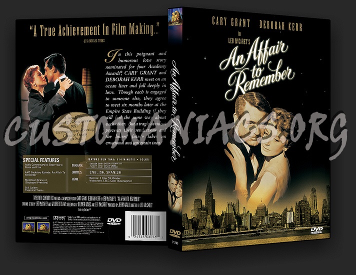 An Affair To Remember dvd cover