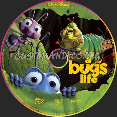 A Bug's Life dvd label