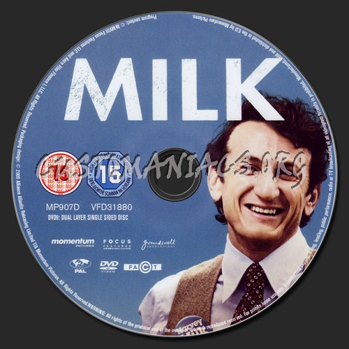 Milk dvd label