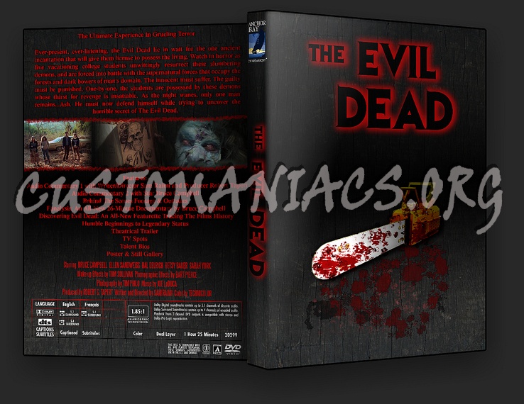 The Evil Dead dvd cover