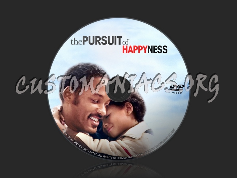 The Pursuit of Happyness dvd label