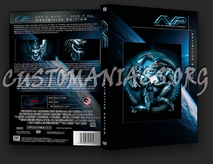 Alien vs Predator (AVP) Definitive Edition dvd cover