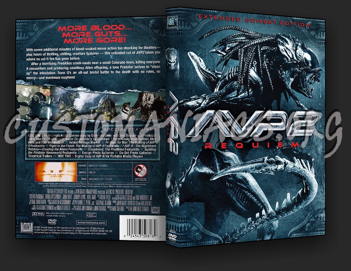 Alien vs Predator (AVP2) Requiem dvd cover