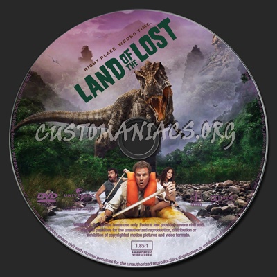 Land Of The Lost dvd label