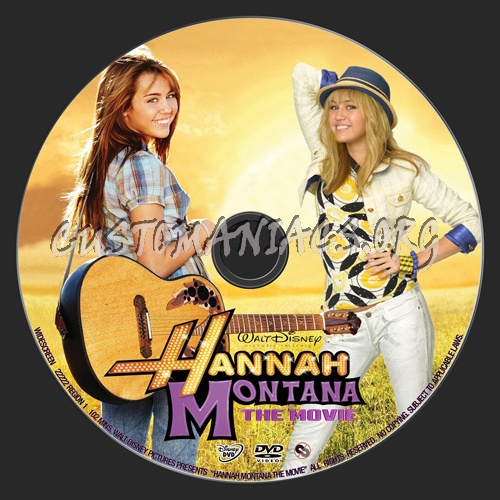 Hannah Montana The Movie dvd label