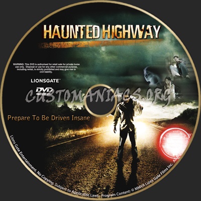 Haunted Highway dvd label