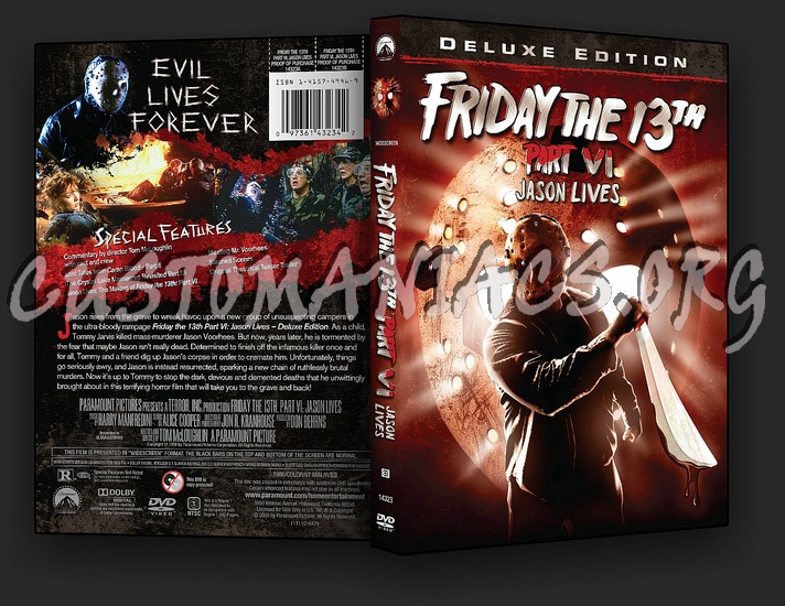 Friday the 13th Part VI dvd cover