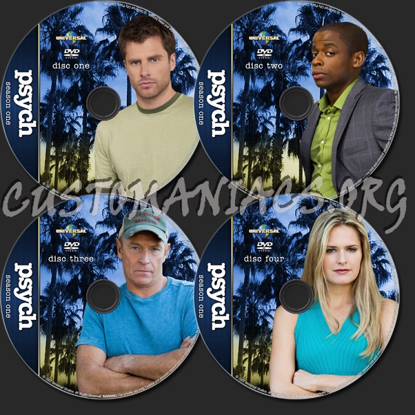 Psych - TV Collection dvd label