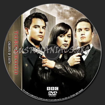 Torchwood - Children Of Earth - TV Collection dvd label