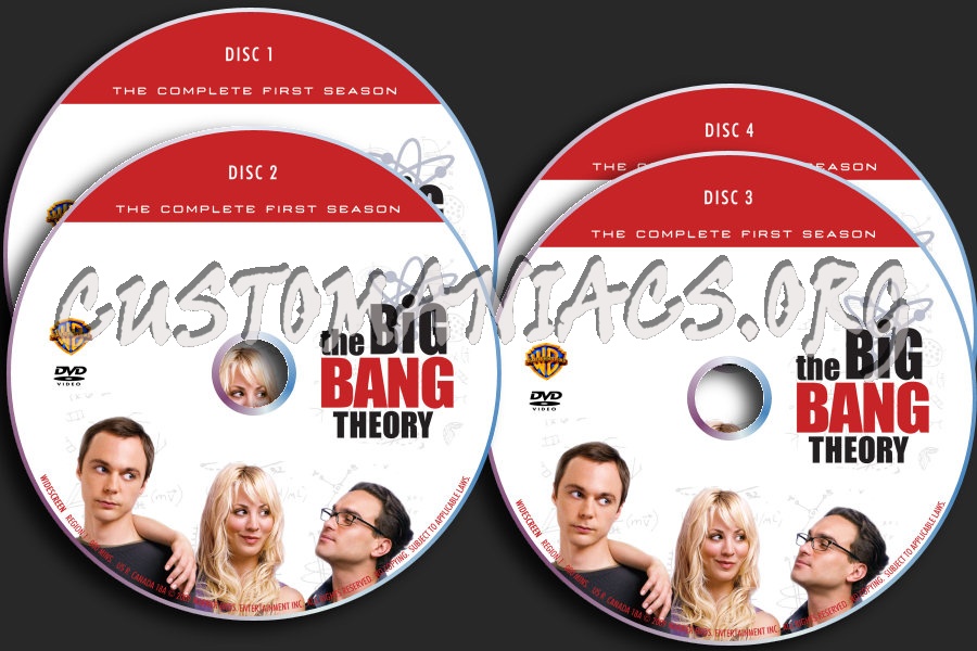The Big Bang Theory : Season 1 dvd label