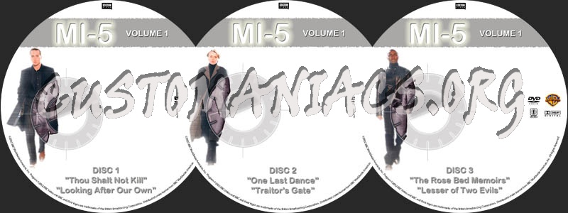 MI-5: Volumes 1 dvd label