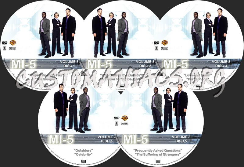 MI-5: Volume 3 dvd label