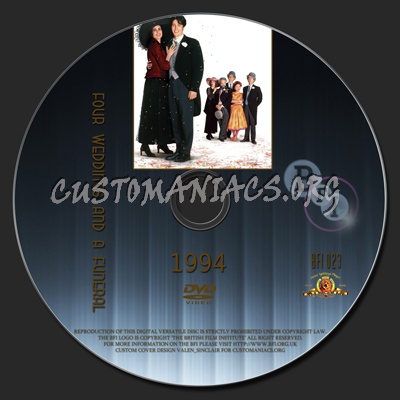 Four Weddings And A Funeral - The BFI Collection dvd label