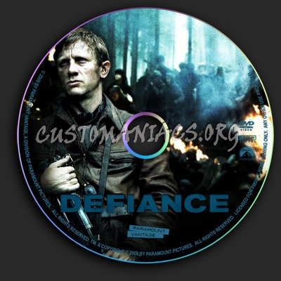 Defiance dvd label