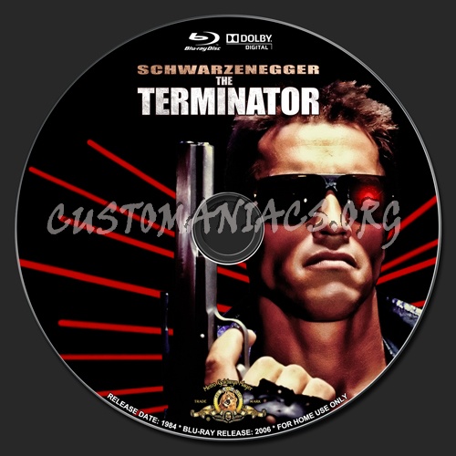 The Terminator blu-ray label