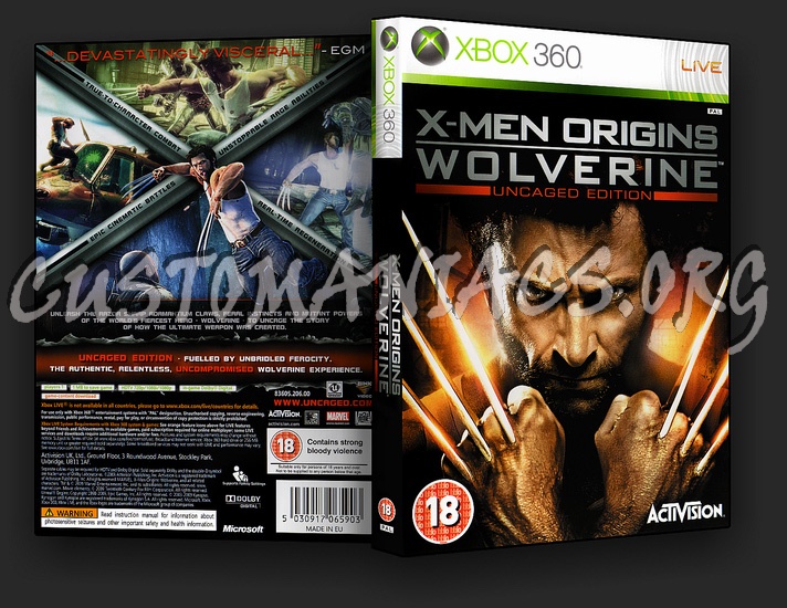 X-Men Origins Wolverine dvd cover