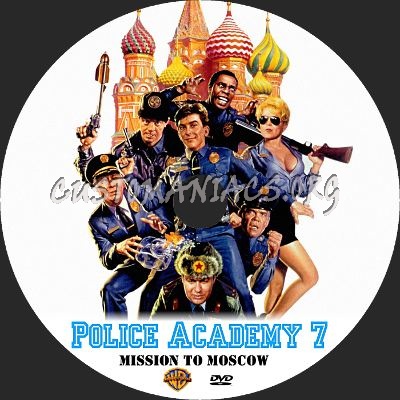 Police Academy 7: Mission To Moscow dvd label