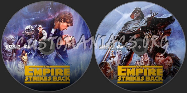 Star Wars: The Empire Strikes Back dvd label