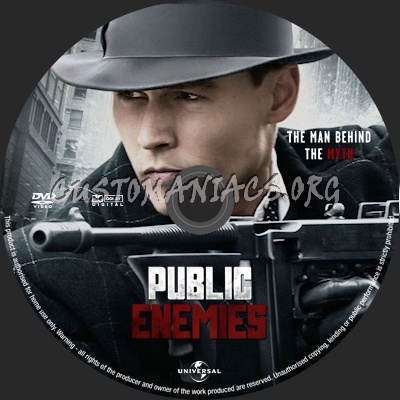 Public Enemies dvd label