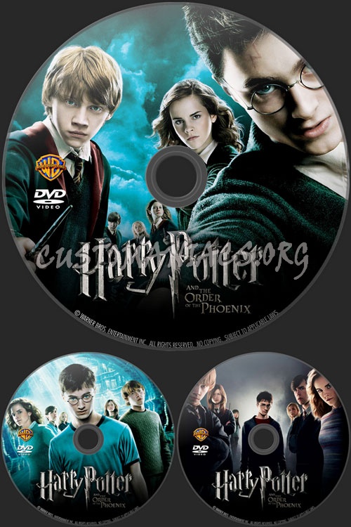 Harry Potter and the Order of the Phoenix dvd label