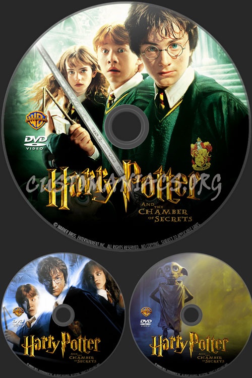 Harry Potter and the Chamber of Secrets dvd label