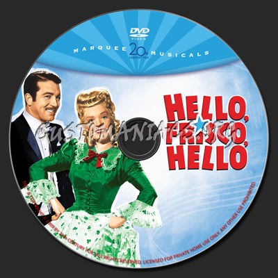Hello Frisco Hello dvd label