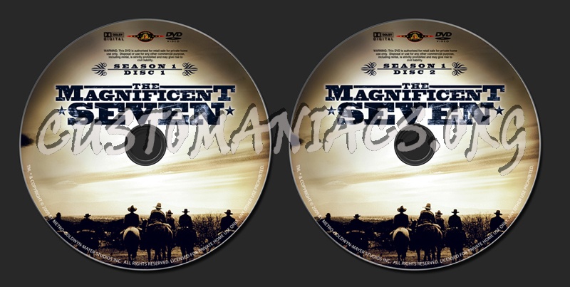 The Magnificent Seven Season 1 dvd label