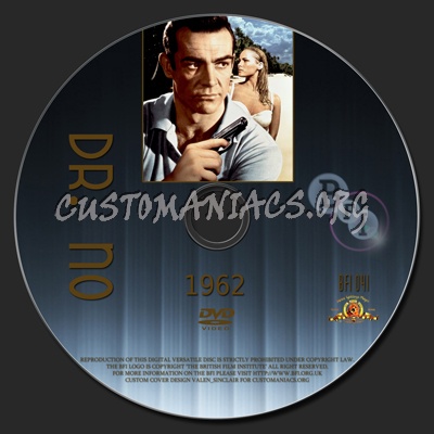 Dr. No - The BFI Collection dvd label