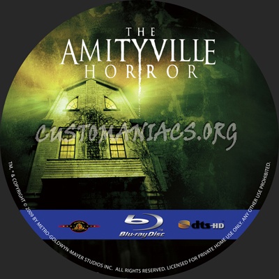 Amityville Horror blu-ray label
