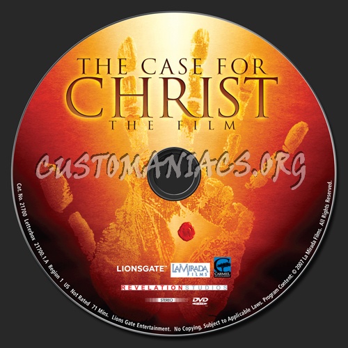 The Case for Christ dvd label