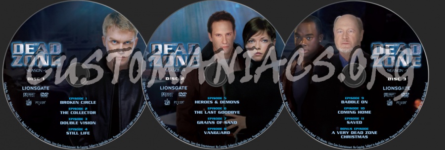 The Dead Zone Season 4 dvd label