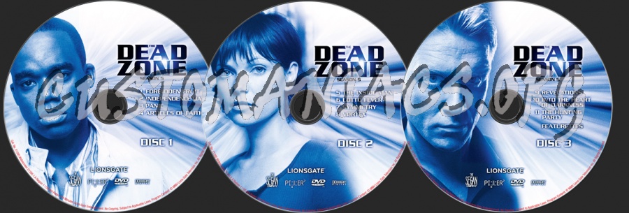 The Dead Zone Season 5 dvd label