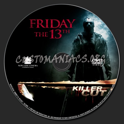 Friday The 13th dvd label