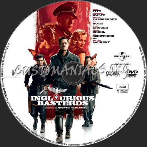 Inglourious Basterds dvd label