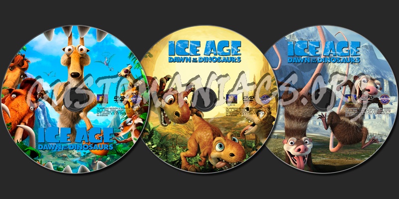 Ice Age 3 Dawn Of The Dinosaur dvd label