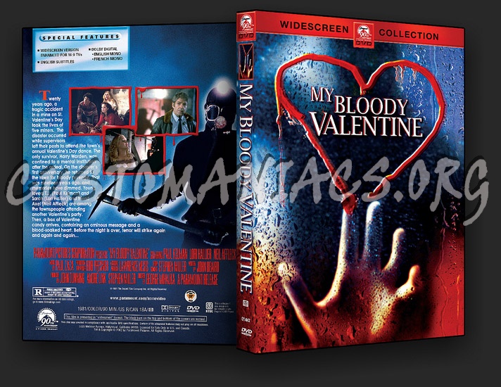 My Bloody Valentine (1981) dvd cover