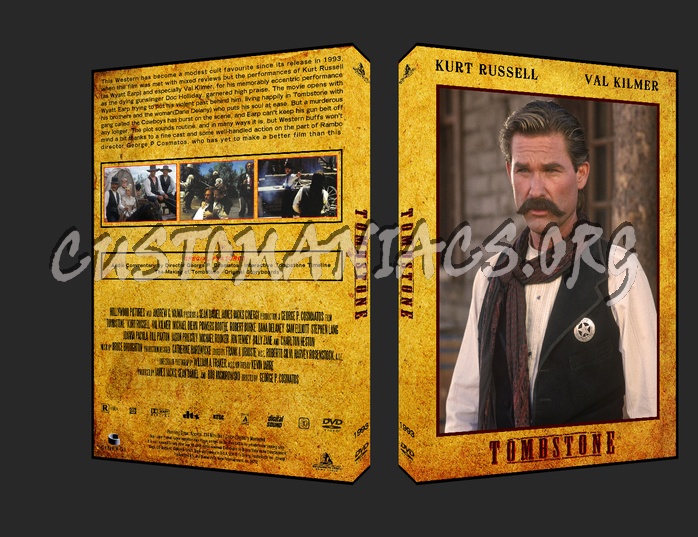 Tombstone 1993 dvd cover