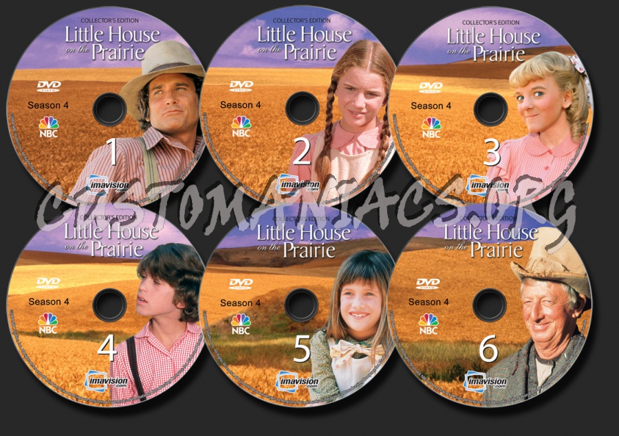 Little House on the Prairie Season 4 dvd label