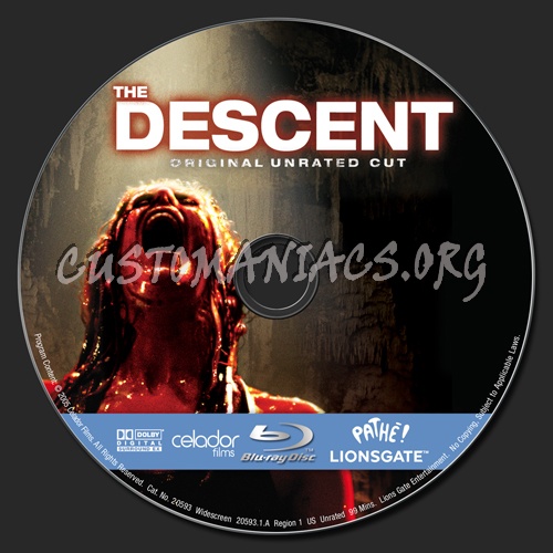 The Descent blu-ray label
