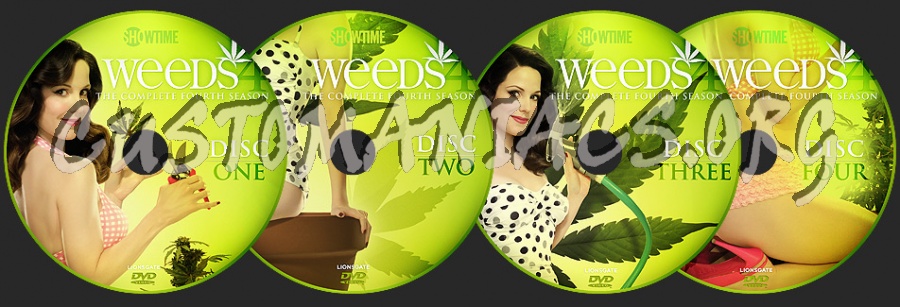 Weeds - The Complete Fourth Season dvd label