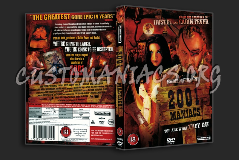 2001 maniacs dvd cover